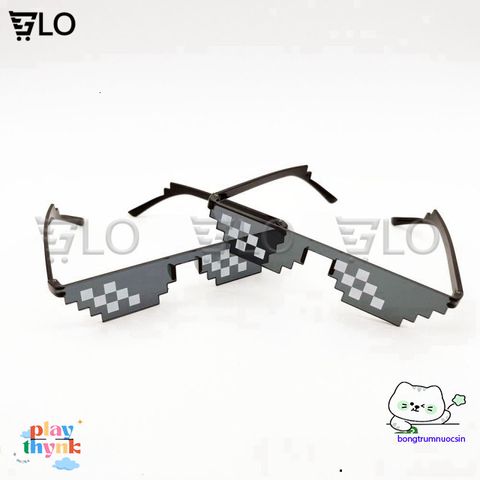 Kính Thug Life 6 Chấm - Kính Mát Meme Huyền Thoại Chống UV, Thời Trang Đỉnh Cao Cho Game Thủ và Tín Đồ Phong Cách!