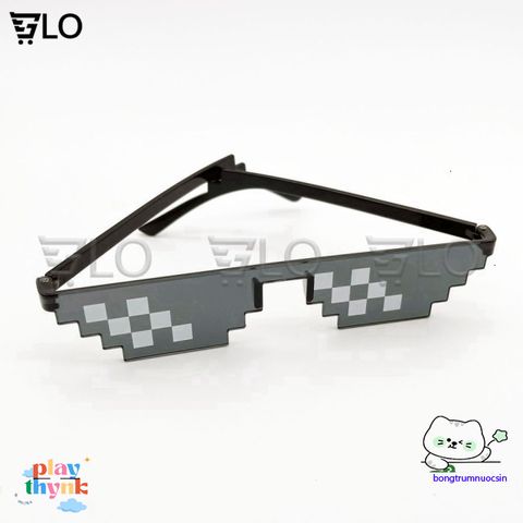 Kính Thug Life 6 Chấm - Kính Mát Meme Huyền Thoại Chống UV, Thời Trang Đỉnh Cao Cho Game Thủ và Tín Đồ Phong Cách!