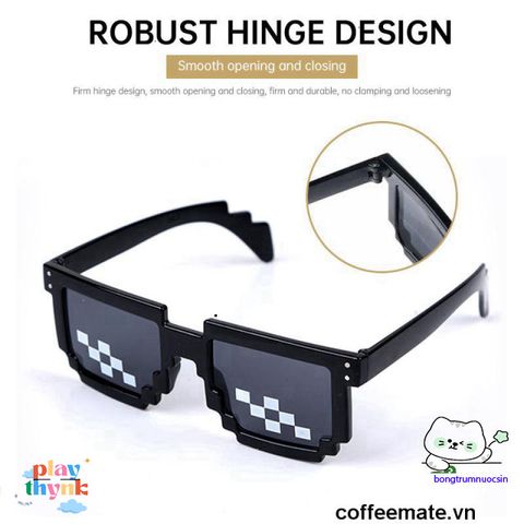 Kính Mát Thug Life 6 Chấm - Xu Hướng Thời Trang Punk Vui Nhộn, Bảo Vệ UV400, Phong Cách Năng Động Cho Mọi Người