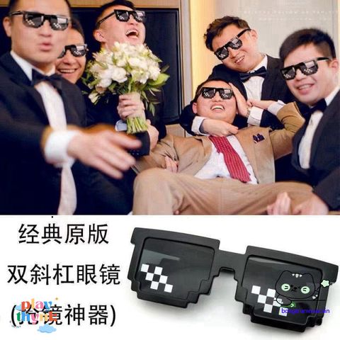 Kính Mát Thời Trang Minecraft 6 Chấm Nhiều Màu - Phong Cách Cá Tính Cho Nam Nữ Tại ABICA 304