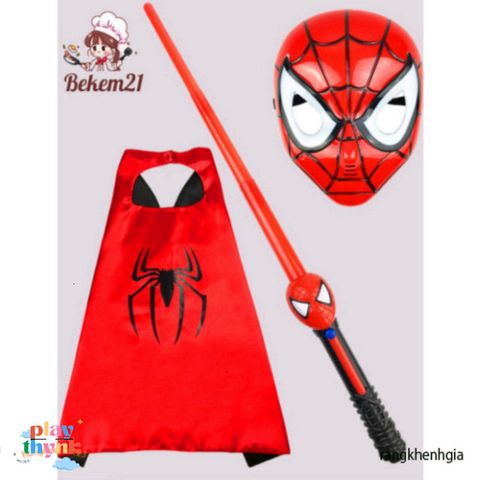 Khiên Siêu Nhân Phát Sáng Có Đèn Nhạc - Spider Man, Người Sắt, Đội Trưởng Mỹ - Đồ Chơi An Toàn Cho Bé từ 3 Tuổi