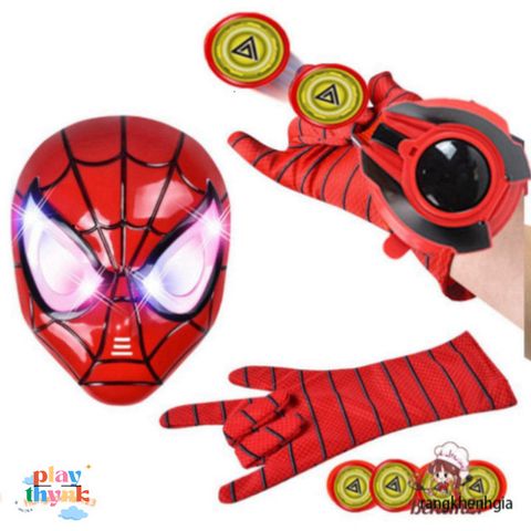 Khiên Siêu Nhân Phát Sáng Có Đèn Nhạc - Spider Man, Người Sắt, Đội Trưởng Mỹ - Đồ Chơi An Toàn Cho Bé từ 3 Tuổi