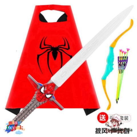 Khiên Siêu Nhân Phát Sáng Có Đèn Nhạc - Spider Man, Người Sắt, Đội Trưởng Mỹ - Đồ Chơi An Toàn Cho Bé từ 3 Tuổi