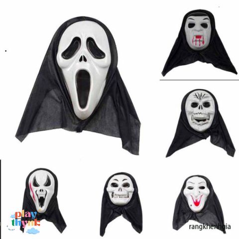 Mặt Nạ Thần Chết Scream Halloween - Phụ Kiện Hóa Trang Bí Ẩn Cho Bữa Tiệc Hóa Trang, Sinh Nhật, Lễ Hội