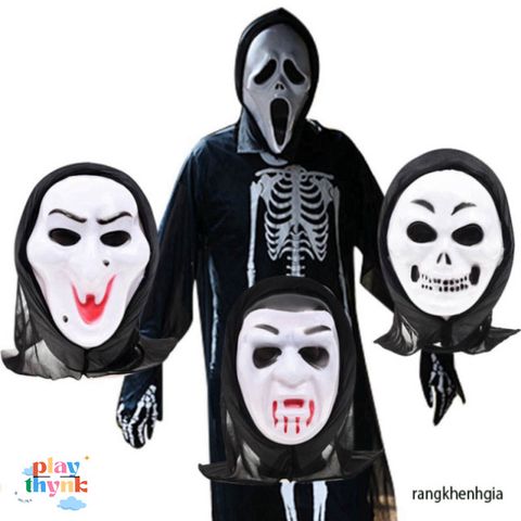 Mặt Nạ Thần Chết Scream Halloween - Phụ Kiện Hóa Trang Bí Ẩn Cho Bữa Tiệc Hóa Trang, Sinh Nhật, Lễ Hội