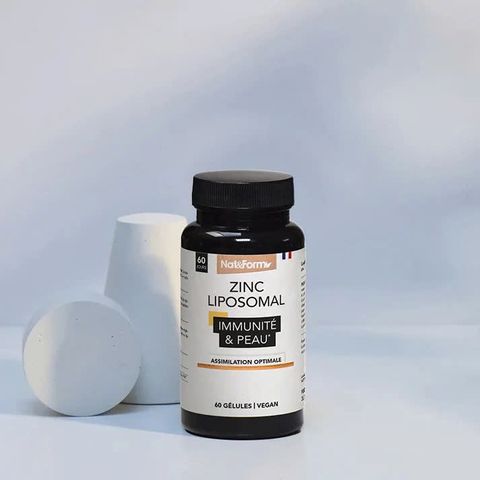 Kẽm Liposomal Nat&Form 15mg - 60 viên hỗ trợ sức khỏe, cung cấp kẽm tự nhiên cho người ăn thuần chay
