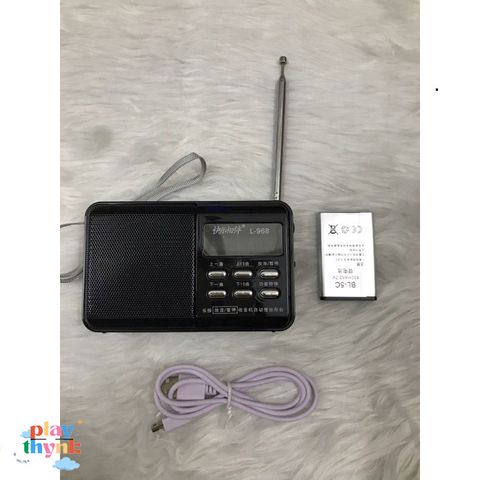 Đài Radio 2 Trong 1 Happy Model 968 - Nghe Nhạc, FM, USB, Tai Nghe - Thiết Bị Di Động Tiện Lợi Cho Tập Thể Dục
