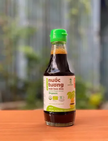 Nước Tương Mật Hoa Dừa Organic Sokfarm Ít Muối - Gia Vị Lên Men Tự Nhiên Cho Cách Ăn Lành Mạnh, Phù Hợp Ăn Chay, Không Đậu Nành