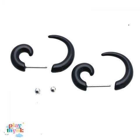 Khuyên Tai Xoắn Ốc Punk Cá Tính - Bộ Đôi Trang Sức Thời Trang Nam Nữ - Chất Liệu Thép Không Gỉ 316L