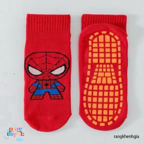 Bộ Siêu Anh Hùng Trẻ Em - Áo Choàng, Găng Tay, Mặt Nạ, Tặng Vớ Nhện Ngộ Nghĩnh cho Bé Từ 3-6 Tuổi