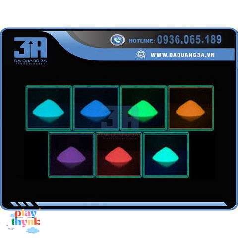 Bộ 7 Hộp Bột Dạ Quang Nhiều Màu Sắc Trang Trí Độc Đáo - Vẽ Cảnh Vật Huyền Ảo, Quà Tặng Sáng Tạo