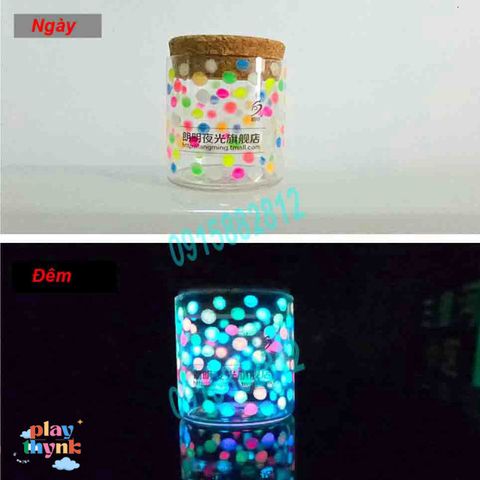 Bộ 7 Hộp Bột Dạ Quang Nhiều Màu Sắc Trang Trí Độc Đáo - Vẽ Cảnh Vật Huyền Ảo, Quà Tặng Sáng Tạo