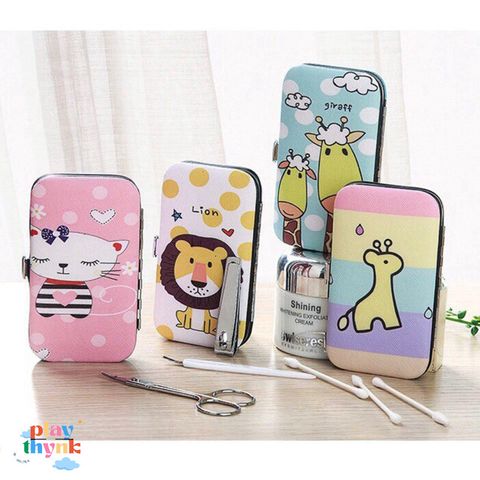 Bộ Dụng Cụ 7 Món Bấm Móng Tay Hoạt Hình Gudetama Dễ Thương - Kit Chăm Sóc Móng An Toàn, Bền Đẹp, Sang Trọng