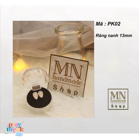 Răng Nanh Giả 13mm - Keo Dán Răng Khểnh Chất Liệu Nhựa Tự Nhiên - Sản Phẩm Cosplay Từ Shop Bansigudetama