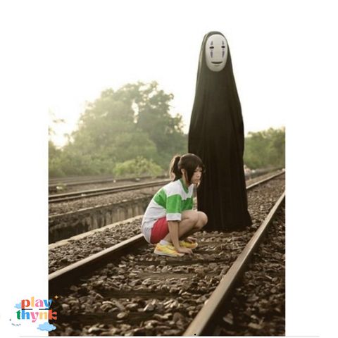Bộ Trang Phục Cosplay Vô Diện - Quần Áo, Găng Tay và Mặt Nạ Anime, Thời Trang Độc Đáo Dành Cho Fan ซีรีส์.