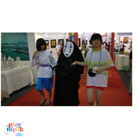 Bộ Trang Phục Cosplay Vô Diện - Quần Áo, Găng Tay và Mặt Nạ Anime, Thời Trang Độc Đáo Dành Cho Fan ซีรีส์.