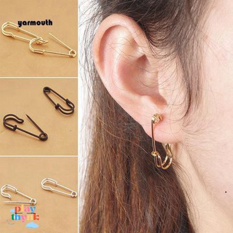 Khuyên Tai Nữ Kiểu Kim Băng Thời Trang - Món Trang Sức Độc Đáo Bằng Đồng, Dành Cho Phụ Nữ Yêu Thích Sự Tươi Mới