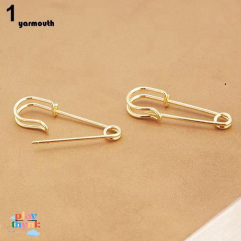 Khuyên Tai Nữ Kiểu Kim Băng Thời Trang - Món Trang Sức Độc Đáo Bằng Đồng, Dành Cho Phụ Nữ Yêu Thích Sự Tươi Mới