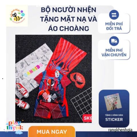 Bộ Trang Phục Siêu Anh Hùng Kèm Mặt Nạ và Áo Choàng - Hoá Trang Cho Bé Yêu Thích Nhân Vật Huyền Thoại
