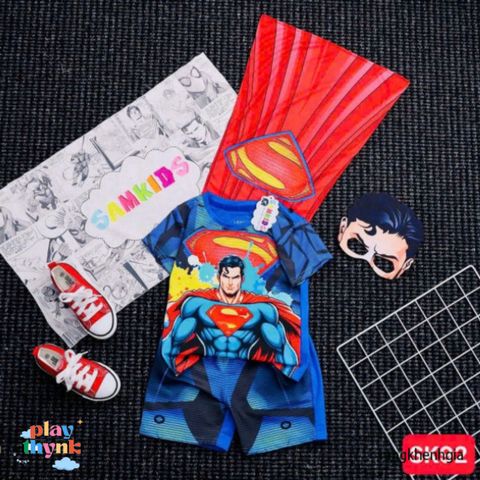 Bộ Trang Phục Siêu Anh Hùng Kèm Mặt Nạ và Áo Choàng - Hoá Trang Cho Bé Yêu Thích Nhân Vật Huyền Thoại