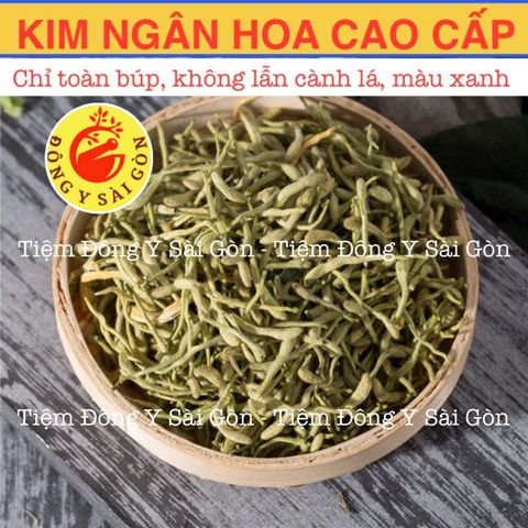 Trà Hoa Kim Ngân - Sản phẩm xuất khẩu 100g, khô, thơm ngon, tốt cho sức khỏe, giải độc, thanh nhiệt, hỗ trợ tiêu hóa.