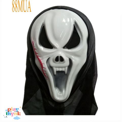 Mặt Nạ Halloween Scream US04052 - Hóa Trang Đen Trắng Cho Lễ Hội, Thể Hiện Phong Cách Sát Nhân Giấu Mặt