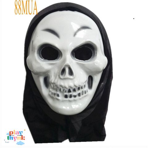 Mặt Nạ Halloween Scream US04052 - Hóa Trang Đen Trắng Cho Lễ Hội, Thể Hiện Phong Cách Sát Nhân Giấu Mặt