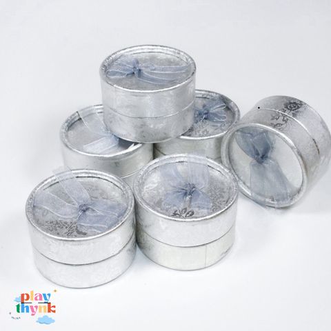 Gói 10 Hộp Tròn Đựng Trang Sức Cao Cấp - Hộp Đựng Nhẫn, Khuyên Tai Chất Liệu Giấy Ép Chắc Chắn
