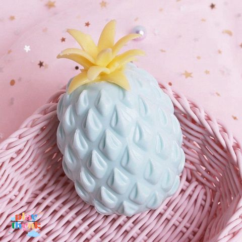 Quả Dứa Xoa Bóp Kawaii - Đồ Chơi Giải Tỏa Stress, Quà Tặng Hài Hước, Squeeze Toy Màu Sắc Tươi Sáng 11x8cm