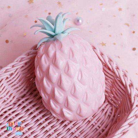 Quả Dứa Xoa Bóp Kawaii - Đồ Chơi Giải Tỏa Stress, Quà Tặng Hài Hước, Squeeze Toy Màu Sắc Tươi Sáng 11x8cm