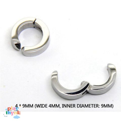 Khuyên Tai Nam Thời Trang Kẹp Vành Titan Thép Không Gỉ - Phụ Kiện Độc Đáo cho Outfit Thời Thượng