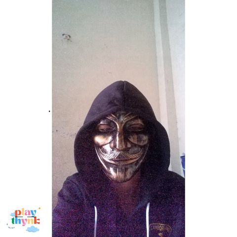 Mặt Nạ Hacker Anonymous - Guy Fawkes Mask Đèn LED 7 Màu - Quà Tặng Fan Phim V for Vendetta