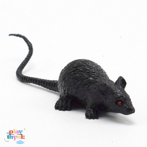 Set 10 Chuột Nhựa Trang Trí Halloween - Mô Hình Chuột Đen Xám Cao Cấp Dùng Trang Trí Nhà Cửa, Đồ Chơi Ma Quái
