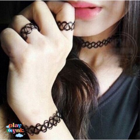 Bộ Trang Sức Tatoo - Vòng Cổ, Nhẫn & Vòng Tay Thời Thượng Tại Shop Lethao264 - Phụ Kiện Thời Trang Giá Rẻ