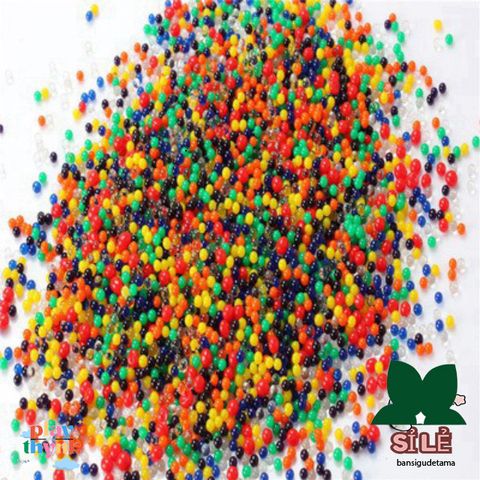 Hạt Thủy Tinh Nở - Nguyên Liệu Trồng Cây và Làm Slime Độc Đáo - Gói 100 Viên giá 4k9