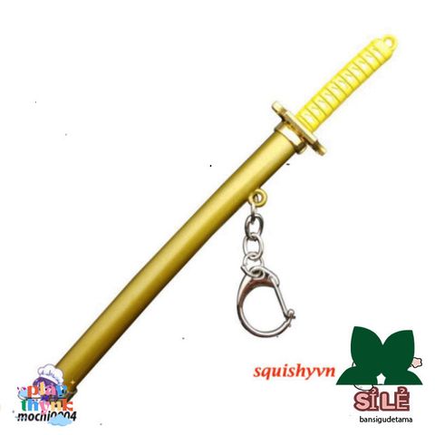 Móc Khóa Kim Loại Katana Zoro One Piece - Mô Hình Kiếm Nhật An Toàn, Quà Tặng Thú Vị cho Fan Anime