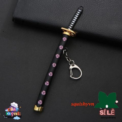 Móc Khóa Kim Loại Katana Zoro One Piece - Mô Hình Kiếm Nhật An Toàn, Quà Tặng Thú Vị cho Fan Anime