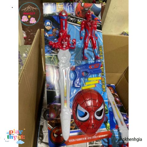 Bộ trang phục siêu anh hùng Spiderman cho trẻ em - Áo choàng và mặt nạ Người Nhện, lý tưởng cho Halloween và vui chơi sáng tạo