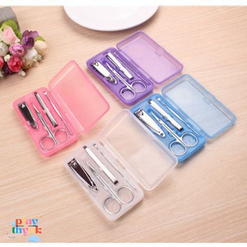 Bộ dụng cụ chăm sóc móng 4 món tiện lợi - Hộp gọn nhẹ 10x5x2cm, quà tặng hoàn hảo cho tín đồ làm đẹp từ shop gudetama!