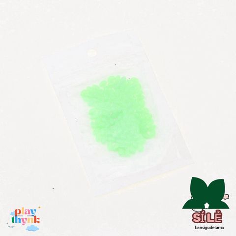 Bộ 100 Viên Cườm Phát Quang Hình Oval - Hạt Câu Cá Lý Tưởng Cho Câu Đêm, Kích Thước 5x8mm, Dụ Cá Hiệu Quả