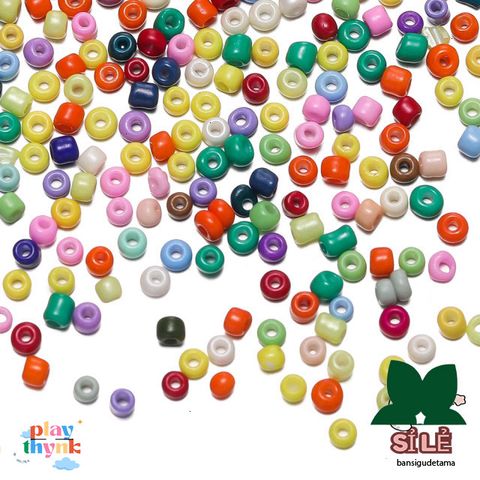 Hạt Thủy Tinh 2mm St. Kunkka - 1000 Chiếc Màu Sắc Đa Dạng Trang Sức DIY - Nguyên Liệu Làm Trang Sức Tự Tạo