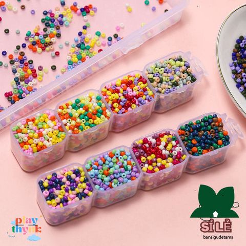 Hạt Thủy Tinh 2mm St. Kunkka - 1000 Chiếc Màu Sắc Đa Dạng Trang Sức DIY - Nguyên Liệu Làm Trang Sức Tự Tạo