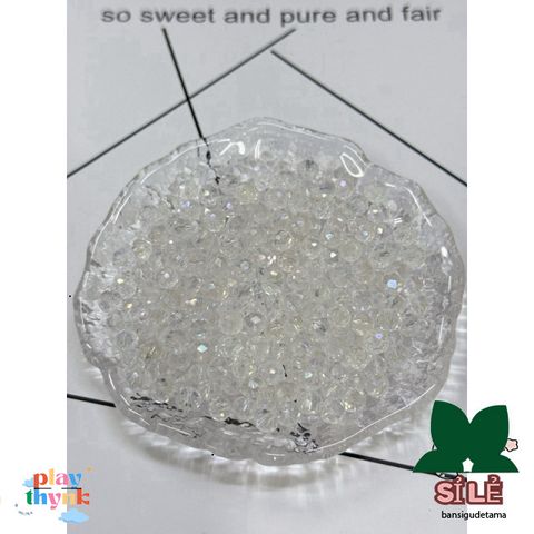 Hạt Bánh Cam Thủy Tinh 6mm Nhiều Màu - Phụ Kiện Trang Sức DIY Vòng Tay, Dây Chuyền, Cài Tóc Sang Trọng