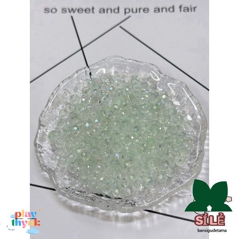 Hạt Bánh Cam Thủy Tinh 6mm Nhiều Màu - Phụ Kiện Trang Sức DIY Vòng Tay, Dây Chuyền, Cài Tóc Sang Trọng