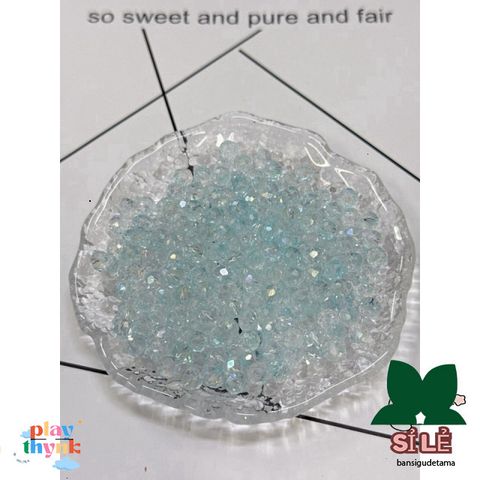 Hạt Bánh Cam Thủy Tinh 6mm Nhiều Màu - Phụ Kiện Trang Sức DIY Vòng Tay, Dây Chuyền, Cài Tóc Sang Trọng