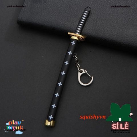 Móc Khóa Kiếm Katana Kim Loại Zoro One Piece - Quà Tặng Fan Anime, Đồ Chơi Sưu Tầm Nhật Bản, An Toàn & Thời Thượng