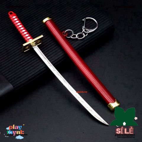 Móc Khóa Kiếm Katana Kim Loại Zoro One Piece - Quà Tặng Fan Anime, Đồ Chơi Sưu Tầm Nhật Bản, An Toàn & Thời Thượng