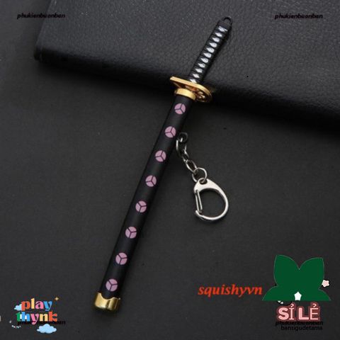 Móc Khóa Kiếm Katana Kim Loại Zoro One Piece - Quà Tặng Fan Anime, Đồ Chơi Sưu Tầm Nhật Bản, An Toàn & Thời Thượng