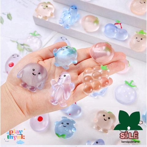 Bộ 10 Đồ Chơi Squishy Mochi Jelly Giảm Căng Thẳng Ngộ Nghĩnh - Hình Thú Dễ Thương, Chất Liệu An Toàn, Thích Hợp Cho Trẻ Em