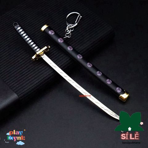 Móc Khóa Kiếm Katana Zoro One Piece - Phụ Kiện Thời Trang Anime Bằng Hợp Kim Không Gỉ 16cm, Quà Tặng Độc Đáo